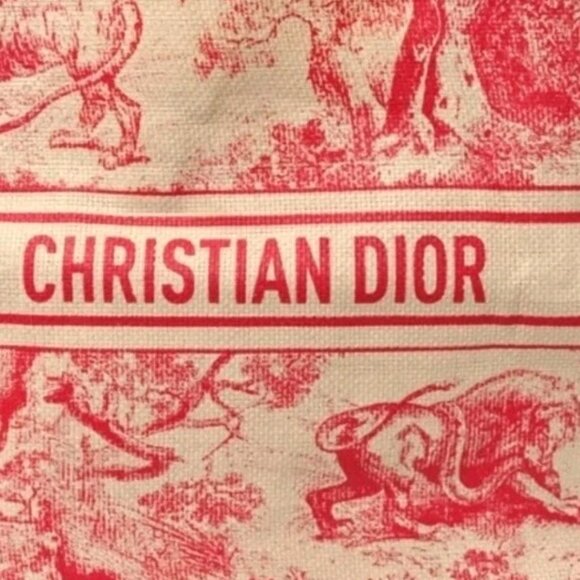 New Christian Dior Exclusive ‘Dioriviera’ Pink & Beige Large Straw Tote Bag - Picture 3 of 7